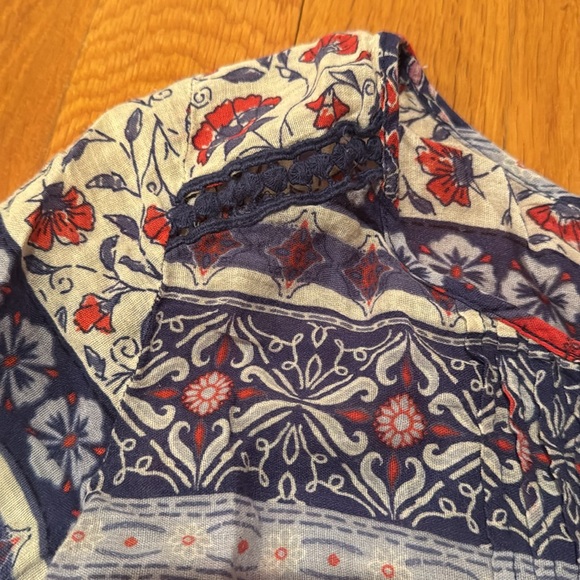 Blouse & shorts maternity Motherhood boho top jeans denim Bohemian old navy M 10 - Picture 9 of 17